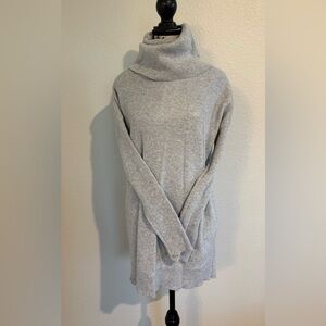 Lumiere Gray Turtleneck Sweater Dress Size S